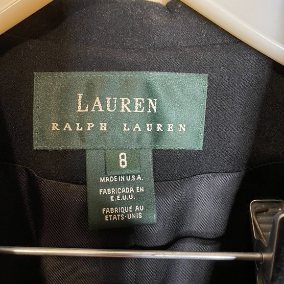 RALPH LAUREN worsted Wool Blazer Sz 8 - Picture 3 of 6